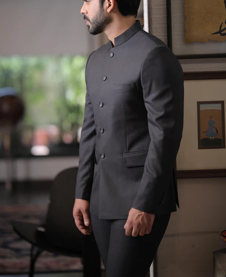 Black prince suit for men - Hussaini textile-sieuthinhanong.vn
