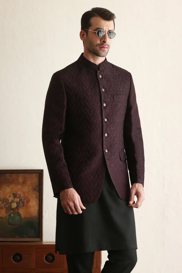 Dark Maroon Prince Coat